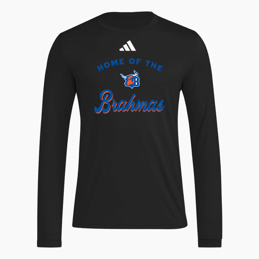 Bleyl Brahmas <span class="pdp-name-mascot">Bleyl Brahmas</span> adidas Men's Long Sleeve Pregame Tee