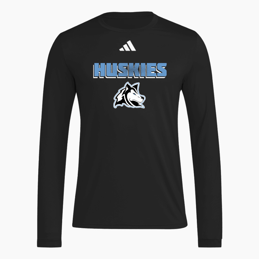 FOREST HILLS NORTHERN HIGH HUSKIES adidas Men's Long Sleeve Pregame Tee