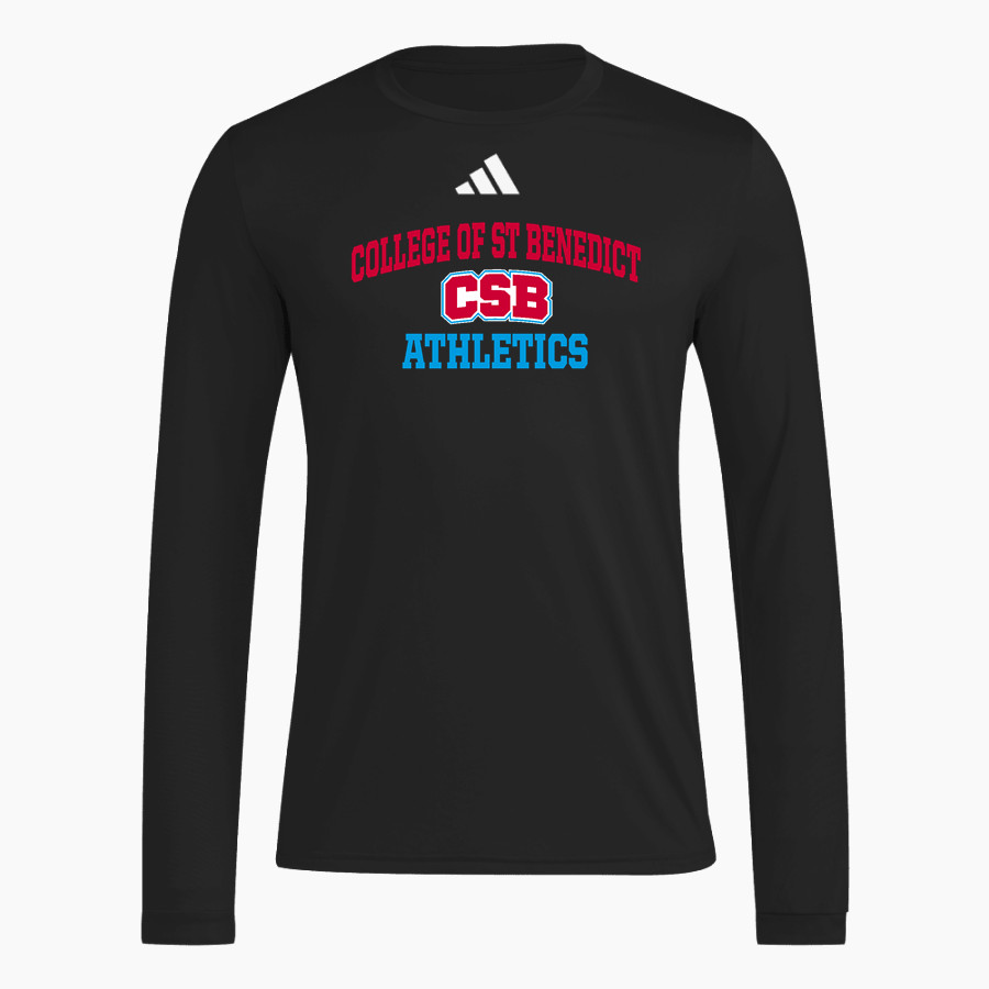 COLLEGE OF ST BENEDICT Bennies <span class="pdp-name-mascot">COLLEGE OF ST BENEDICT</span> adidas Men's Long Sleeve Pregame Tee