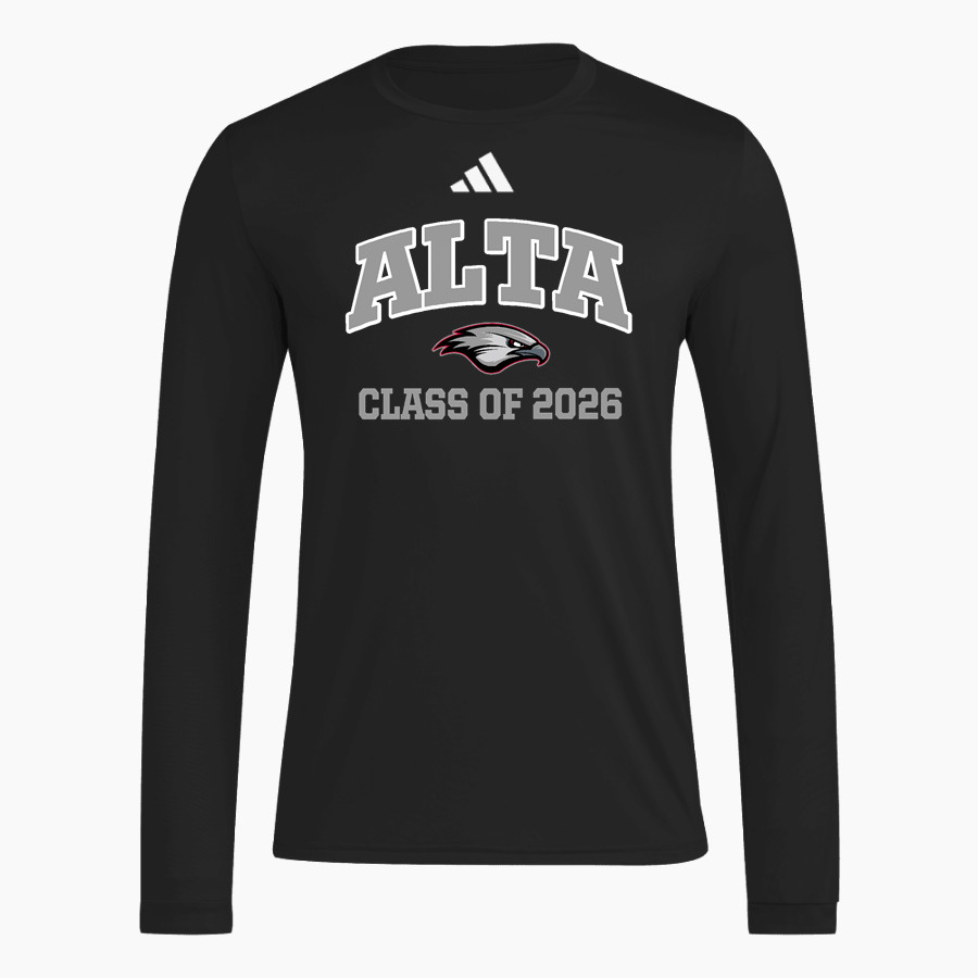ALTA HIGH SCHOOL HAWKS <span class="pdp-name-mascot">ALTA HAWKS</span> adidas Men's Long Sleeve Pregame Tee