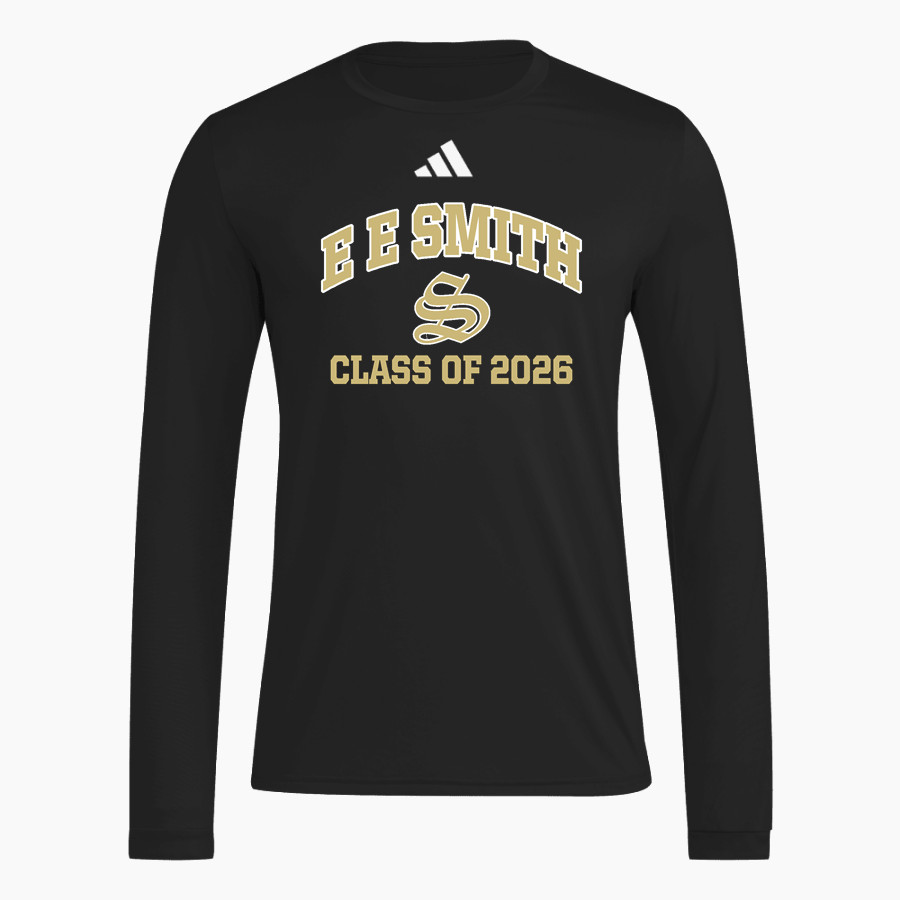E E SMITH HIGH SCHOOL GOLDEN BULLS <span class="pdp-name-mascot">E E SMITH GOLDEN BULLS</span> adidas Men's Long Sleeve Pregame Tee