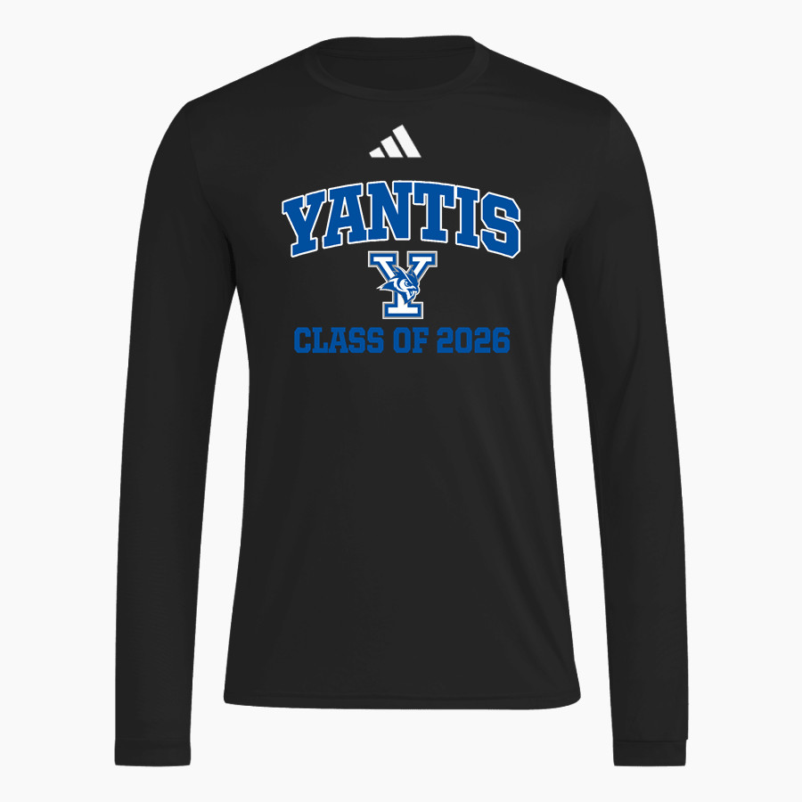 YANTIS HIGH SCHOOL OWLS adidas Men's Long Sleeve Pregame Tee
