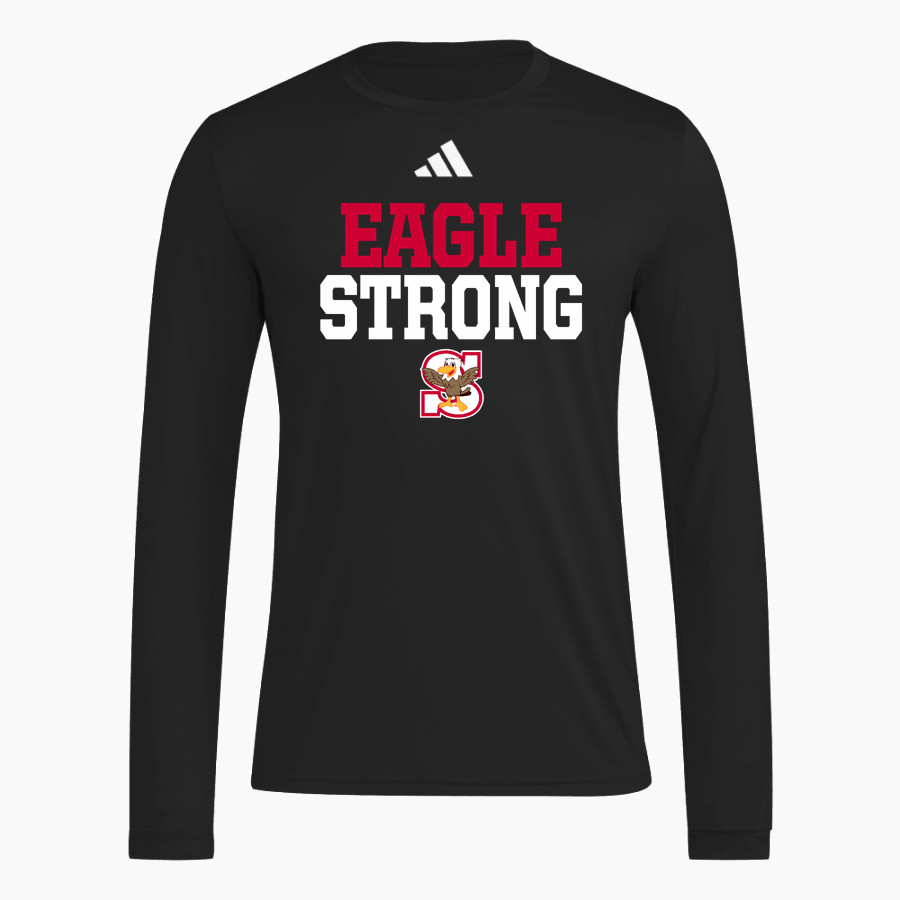 Swegle Eagles <span class="pdp-name-mascot">Swegle Elementary School Eagles</span> adidas Men's Long Sleeve Pregame Tee