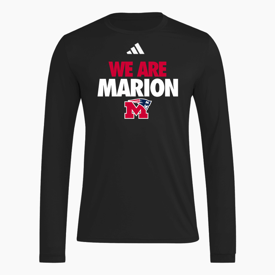 Marion Patriots adidas Men's Long Sleeve Pregame Tee