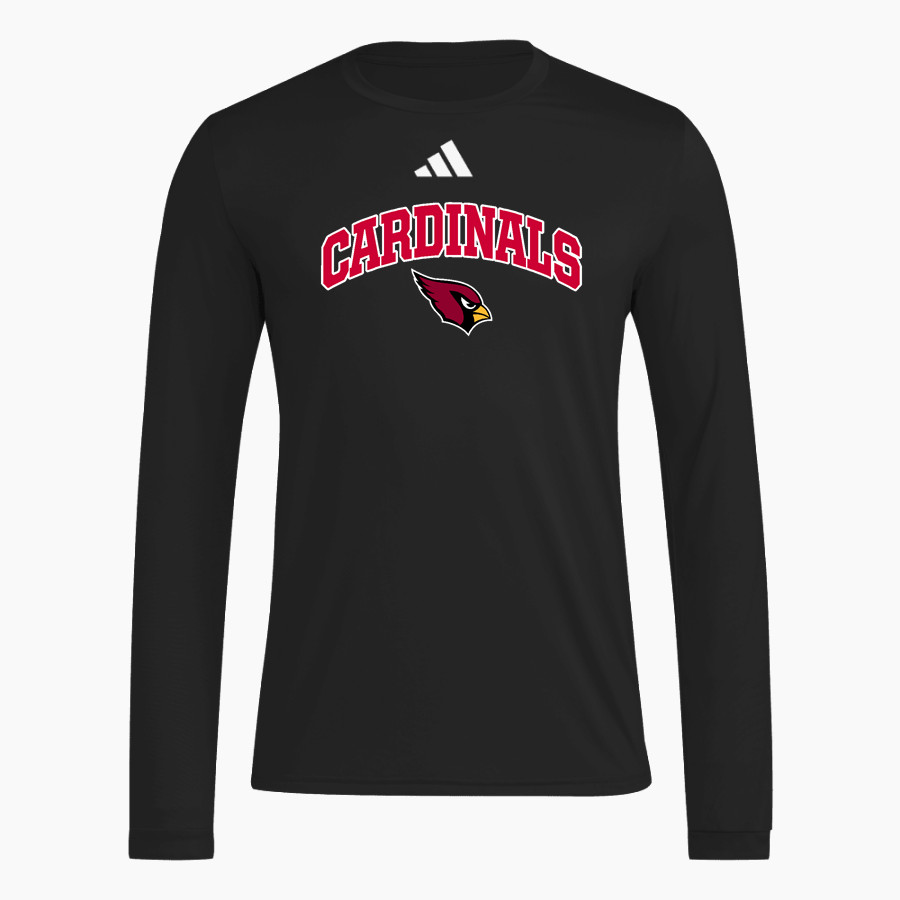 JOHANNESBURG-LEWISTON HIGH SCH CARDINALS <span class="pdp-name-mascot">JOHANNESBURG - LEWISTON CARDINALS</span> adidas Men's Long Sleeve Pregame Tee