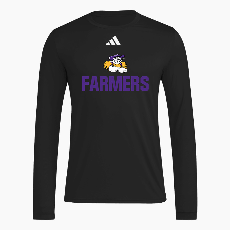 Farmersville Farmers <span class="pdp-name-mascot">Farmersville Farmers</span> adidas Men's Long Sleeve Pregame Tee