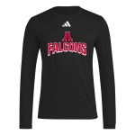 ALLENDALE HIGH SCHOOL FALCONS <span class="pdp-name-mascot">ALLENDALE FALCONS</span> adidas Men's Long Sleeve Pregame Tee Front Thumbnail