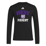 WEST HIGH SCHOOL WILDCATS <span class="pdp-name-mascot">WEST WILDCATS</span> adidas Men's Long Sleeve Pregame Tee Front Thumbnail