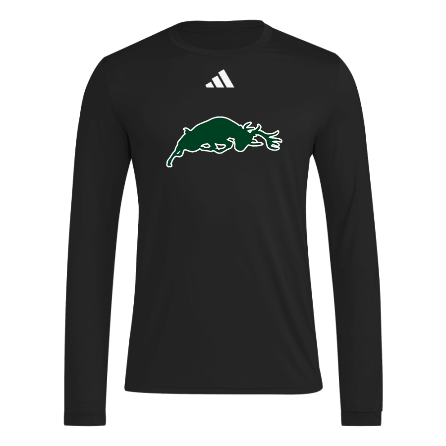 PINE RIVER HIGH SCHOOL BUCKS <span class="pdp-name-mascot">PINE RIVER BUCKS</span> adidas Men's Long Sleeve Pregame Tee
