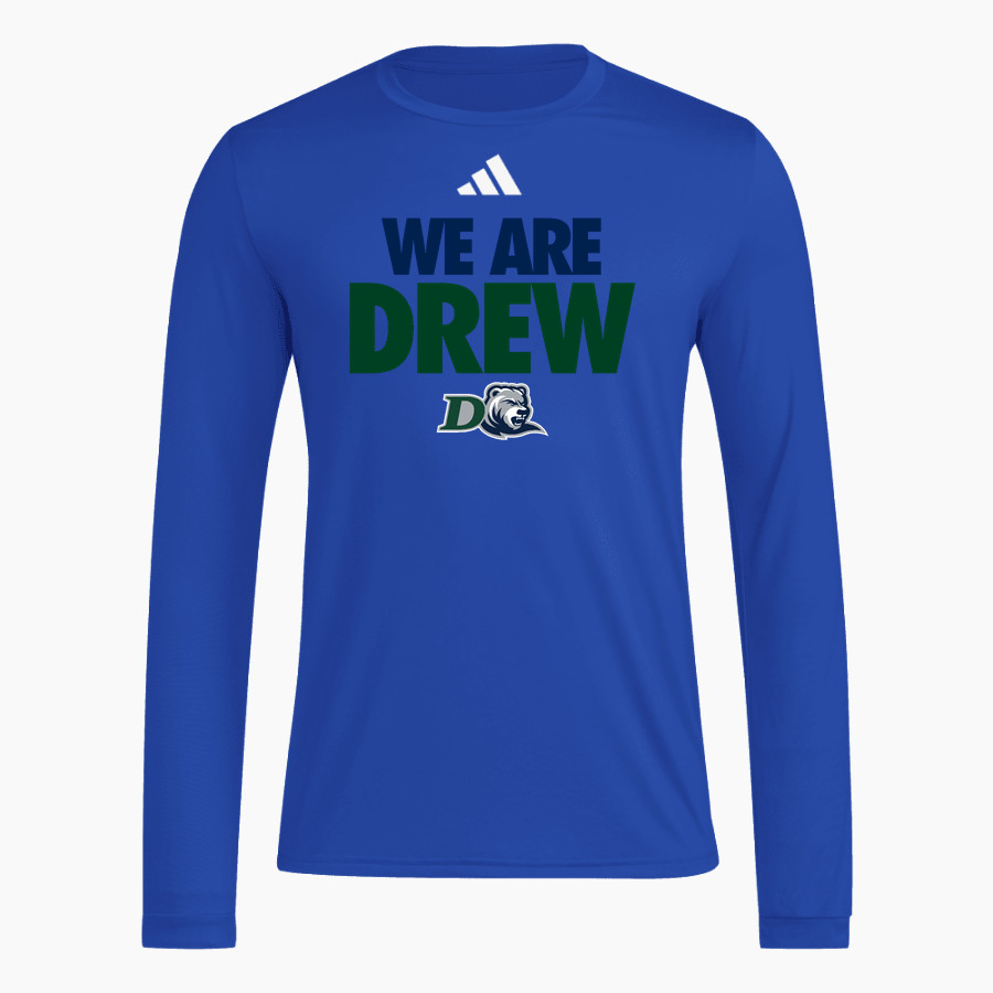 Drew Rangers <span class="pdp-name-mascot">Drew University Rangers</span> adidas Men's Long Sleeve Pregame Tee