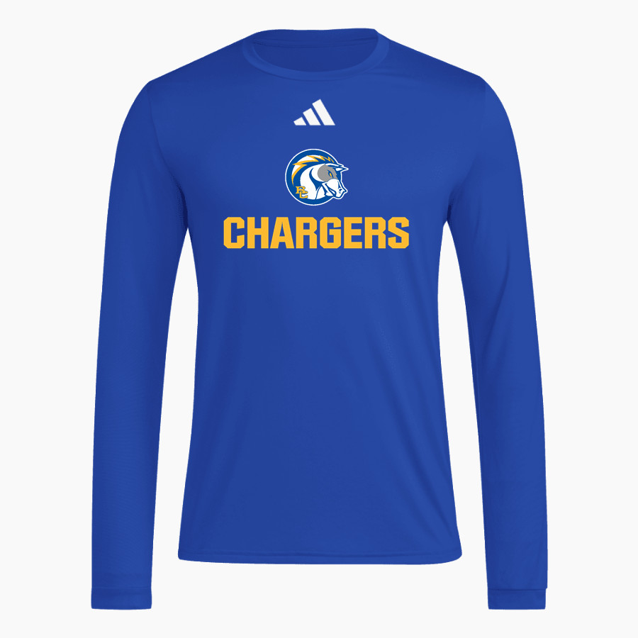 BRIAR CLIFF Chargers <span class="pdp-name-mascot">BRIAR CLIFF Chargers</span> adidas Men's Long Sleeve Pregame Tee