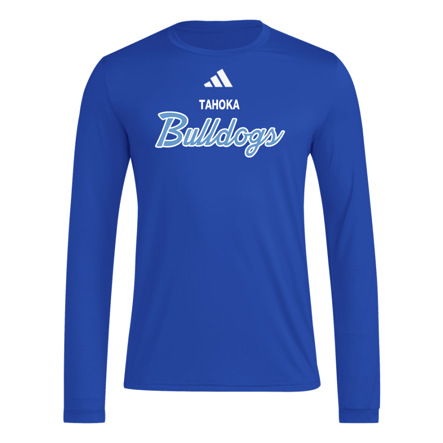 TAHOKA HIGH SCHOOL BULLDOGS <span class="pdp-name-mascot">TAHOKA BULLDOGS</span> adidas Mens Long Sleeve Pregame Tee