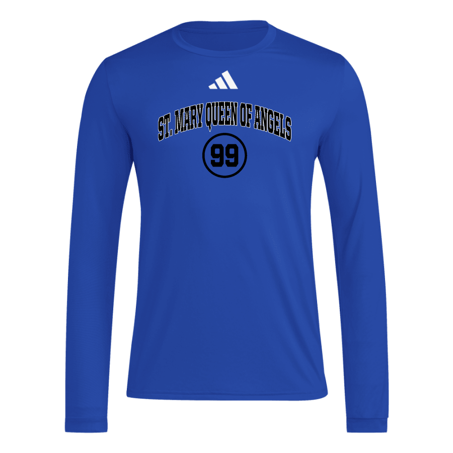 St. Mary Queen of Angels St. Mary <span class="pdp-name-mascot">St. Mary Queen of Angels</span> adidas Mens Long Sleeve Pregame Tee