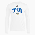 West Mifflin High School Titans Official Online Store adidas Men's Long Sleeve Pregame Tee Front Thumbnail