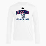 Mission University Mission University adidas Men's Long Sleeve Pregame Tee Front Thumbnail