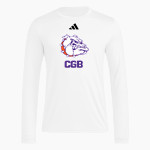 BEMENT MIDDLE SCHOOL BULLDOGS adidas Men's Long Sleeve Pregame Tee Front Thumbnail