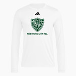 NYC Police Athletic League Online Store <span class="pdp-name-mascot">New York City PAL</span> adidas Men's Long Sleeve Pregame Tee Front Thumbnail