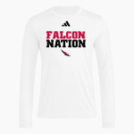 Browns River Falcons adidas Men's Long Sleeve Pregame Tee Front Thumbnail