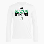 EVERGREEN PARK HIGH SCHOOL MUSTANGS <span class="pdp-name-mascot">EVERGREEN PARK MUSTANGS</span> adidas Men's Long Sleeve Pregame Tee Front Thumbnail