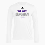 Bergman Dolphins <span class="pdp-name-mascot">Frank V. Bergman Elementary Dolphins</span> adidas Men's Long Sleeve Pregame Tee Front Thumbnail