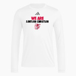 SANTIAM CHRISTIAN HIGH SCHOOL EAGLES adidas Men's Long Sleeve Pregame Tee Front Thumbnail