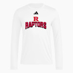 RAVENWOOD K CLUB RAPTORS <span class="pdp-name-mascot">RAVENWOOD RAPTORS</span> adidas Men's Long Sleeve Pregame Tee Front Thumbnail