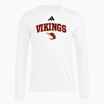 EDISON HIGH SCHOOL VIKINGS <span class="pdp-name-mascot">EDISON VIKINGS</span> adidas Men's Long Sleeve Pregame Tee Front Thumbnail