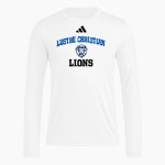 LUSTRE CHRISTIAN HIGH SCHOOL LIONS <span class="pdp-name-mascot">LUSTRE CHRISTIAN LIONS</span> adidas Men's Long Sleeve Pregame Tee Front Thumbnail