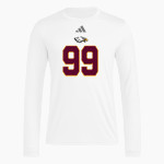 ARLINGTON HIGH SCHOOL EAGLES adidas Men's Long Sleeve Pregame Tee Front Thumbnail