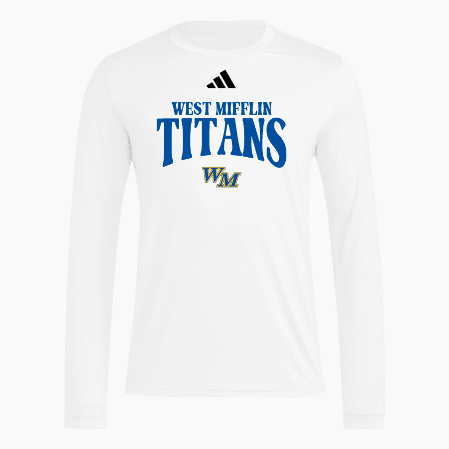 West Mifflin High School Titans Official Online Store adidas Men's Long Sleeve Pregame Tee