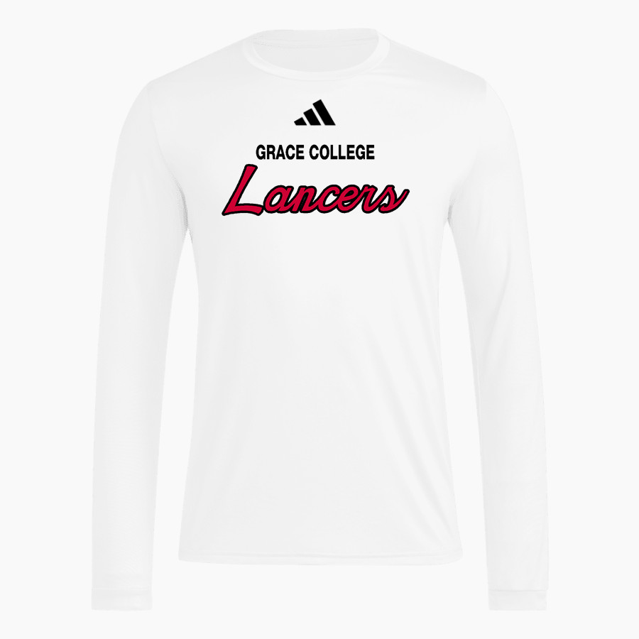 Grace College Lancers adidas Men's Long Sleeve Pregame Tee
