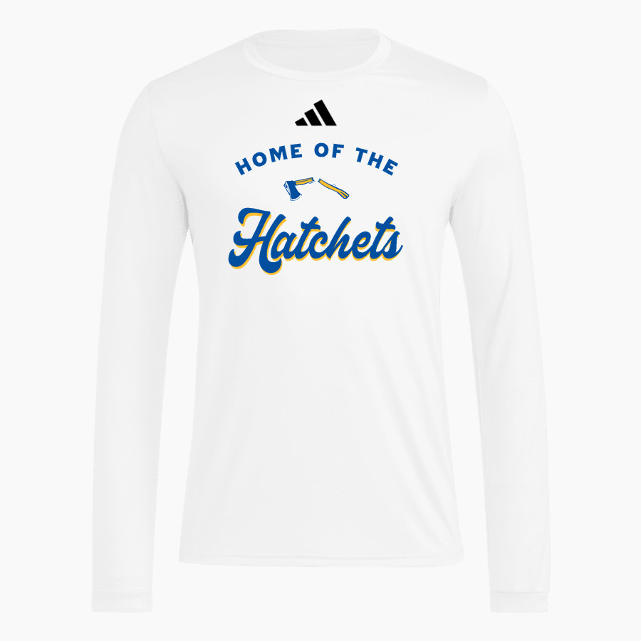 BAD AXE HIGH SCHOOL HATCHETS <span class="pdp-name-mascot">BAD AXE HATCHETS</span> adidas Men's Long Sleeve Pregame Tee