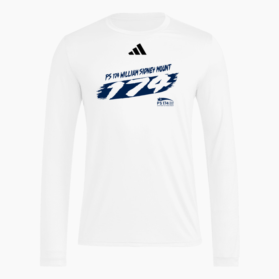 Ps 174 William Sidney Mount 174 <span class="pdp-name-mascot">Ps 174 William Sidney Mount 174</span> adidas Men's Long Sleeve Pregame Tee