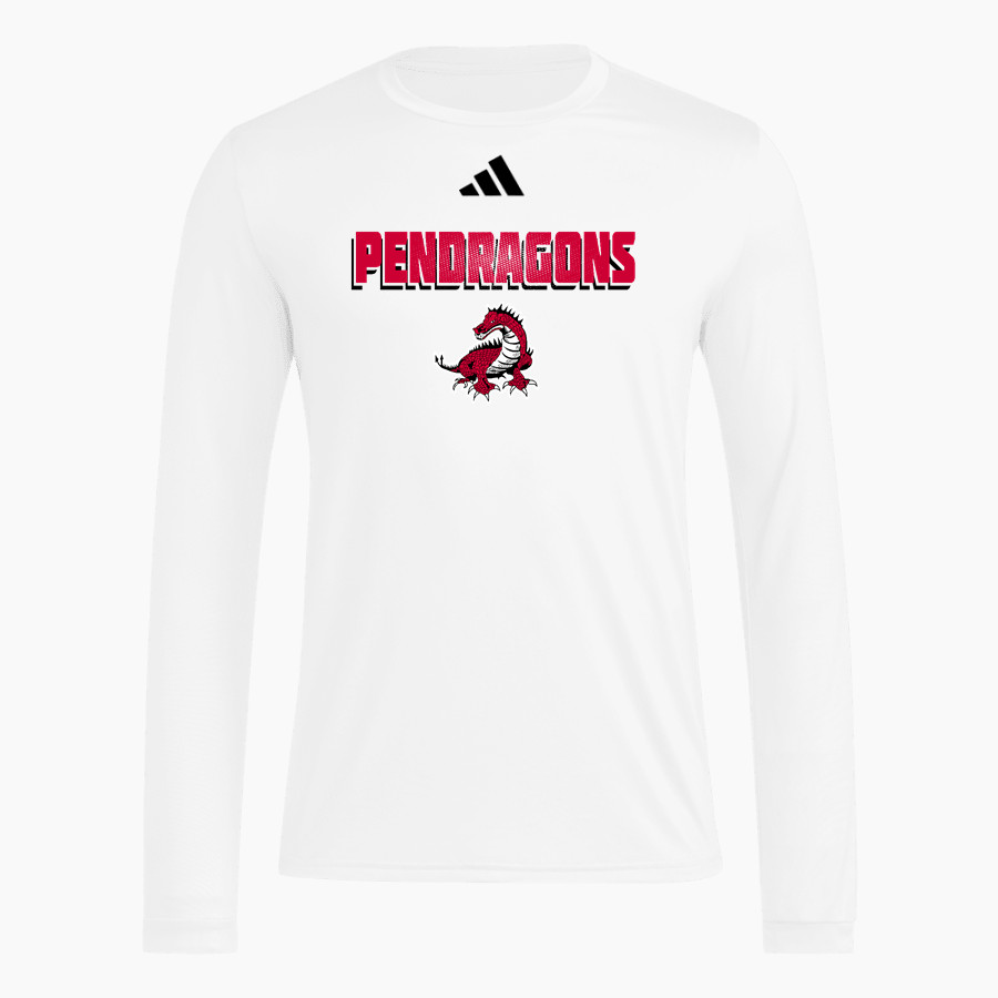 PENDER HIGH SCHOOL PENDRAGONS <span class="pdp-name-mascot">PENDER PENDRAGONS</span> adidas Men's Long Sleeve Pregame Tee