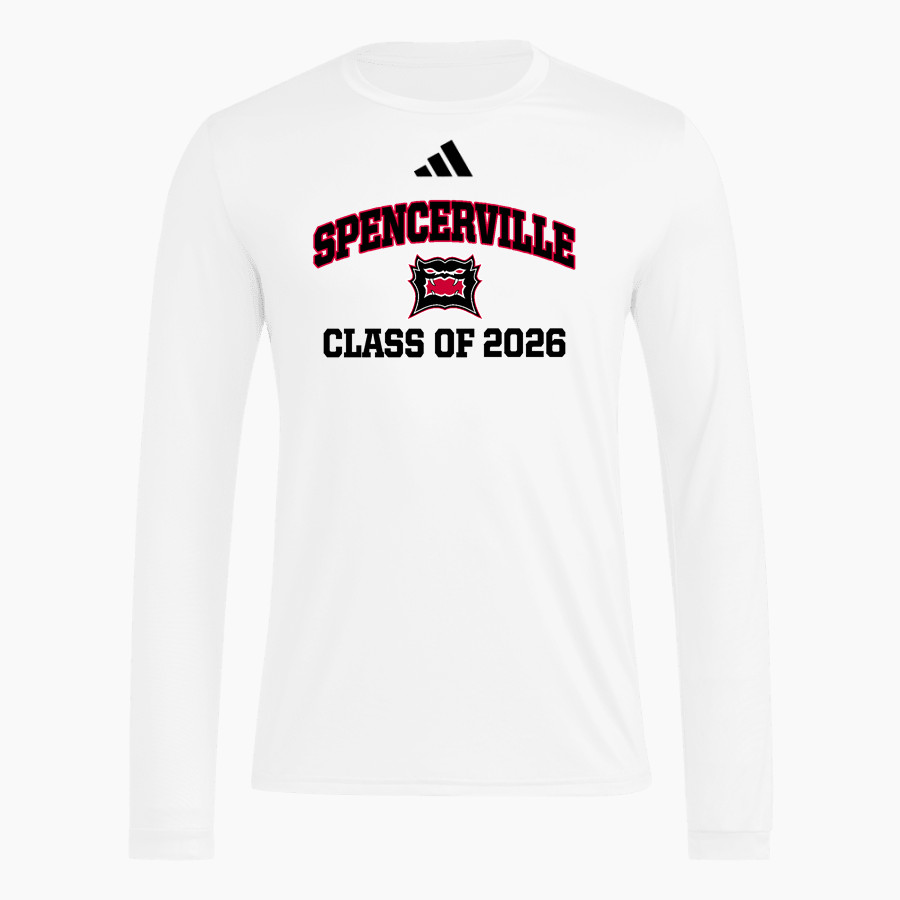 SPENCERVILLE HIGH SCHOOL BEARCATS <span class="pdp-name-mascot">SPENCERVILLE BEARCATS</span> adidas Men's Long Sleeve Pregame Tee