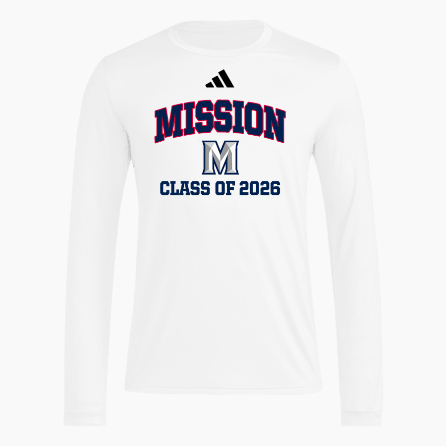 Mission University Mission University adidas Men's Long Sleeve Pregame Tee