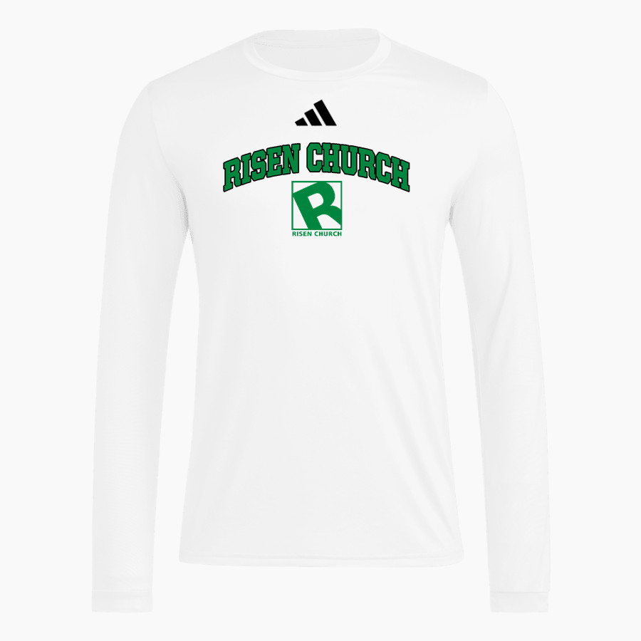 Risen Church <span class="pdp-name-mascot">Risen Church</span> adidas Men's Long Sleeve Pregame Tee
