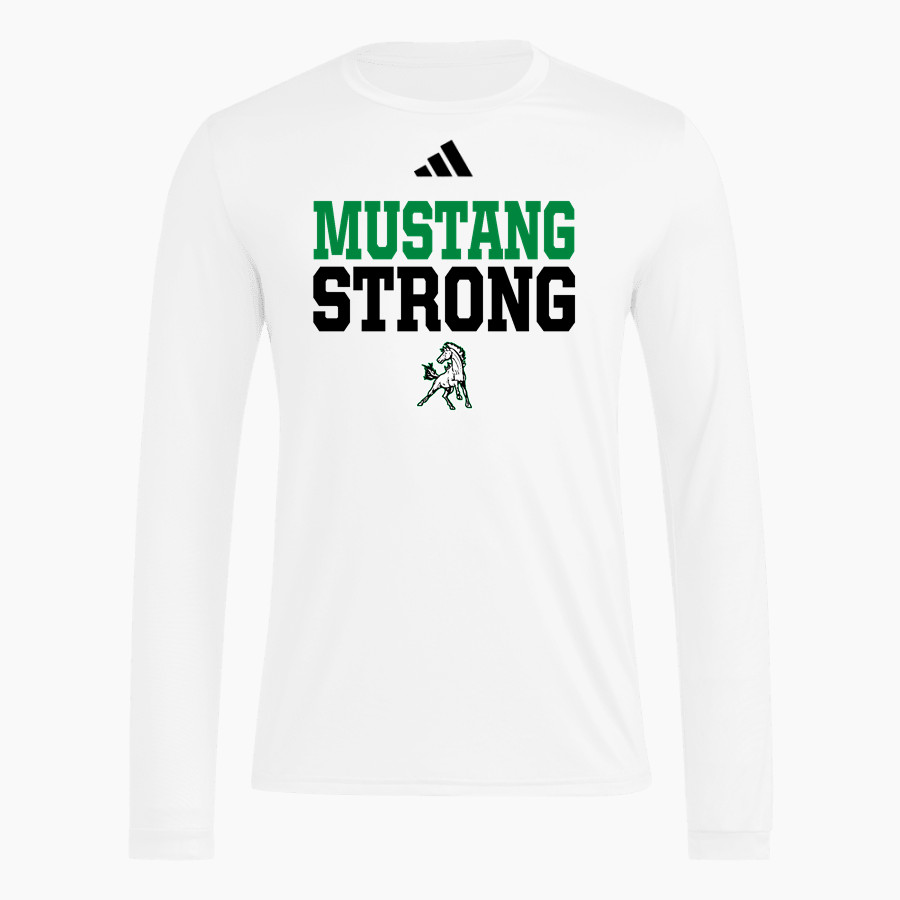 EVERGREEN PARK HIGH SCHOOL MUSTANGS <span class="pdp-name-mascot">EVERGREEN PARK MUSTANGS</span> adidas Men's Long Sleeve Pregame Tee