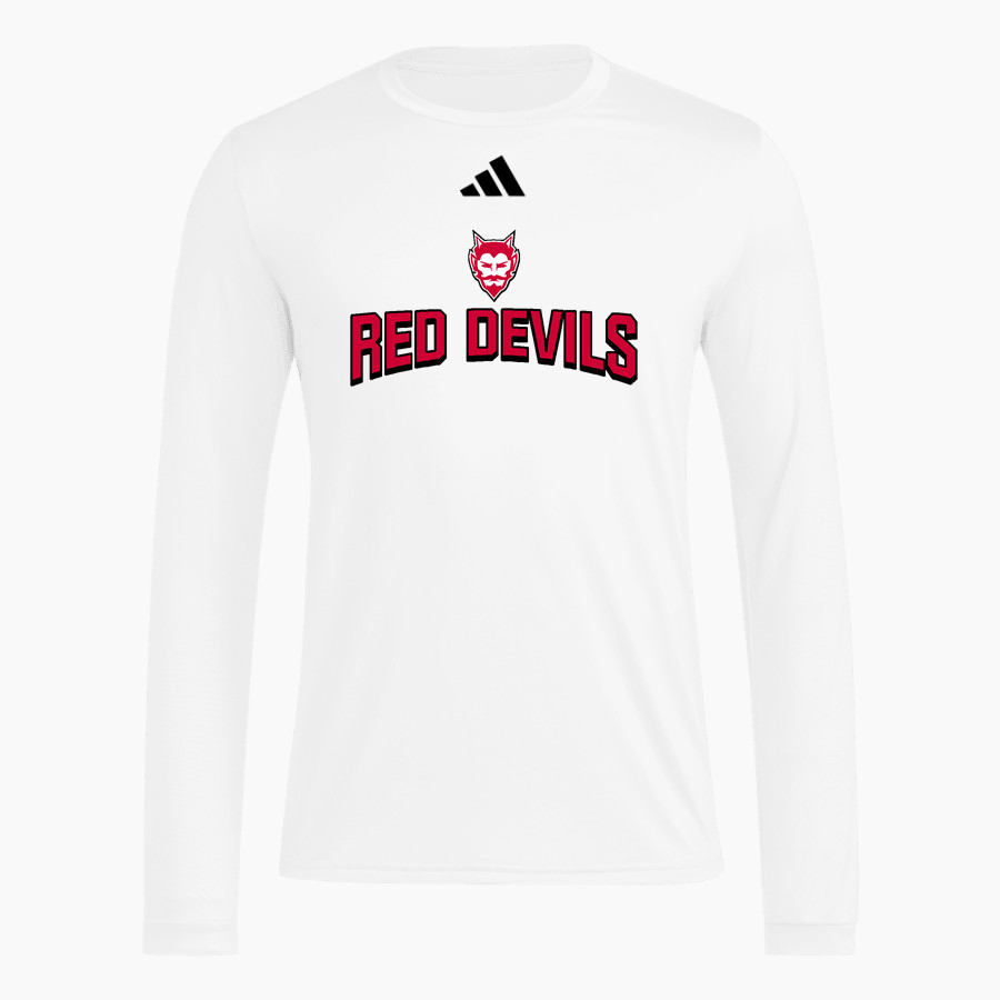 CLARENCE HIGH SCHOOL RED DEVILS <span class="pdp-name-mascot">CLARENCE RED DEVILS</span> adidas Men's Long Sleeve Pregame Tee