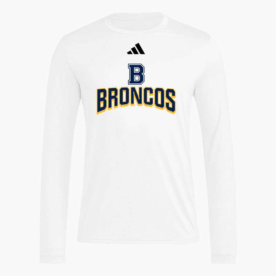 Burrillville Broncos adidas Men's Long Sleeve Pregame Tee