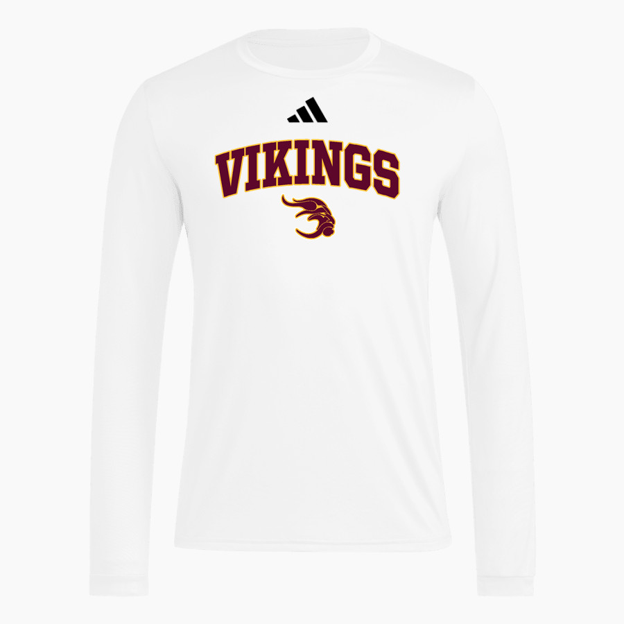 EDISON HIGH SCHOOL VIKINGS <span class="pdp-name-mascot">EDISON VIKINGS</span> adidas Men's Long Sleeve Pregame Tee