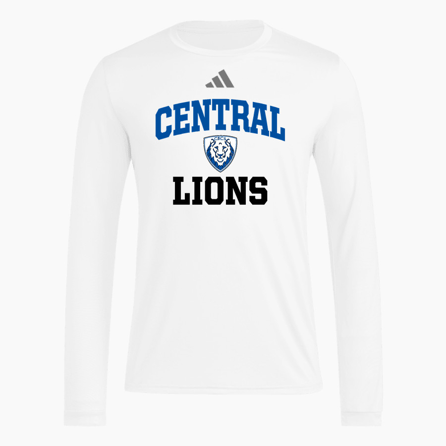 CENTRAL BAPTIST CHRISTIAN SCHOOL LIONS adidas Men's Long Sleeve Pregame Tee
