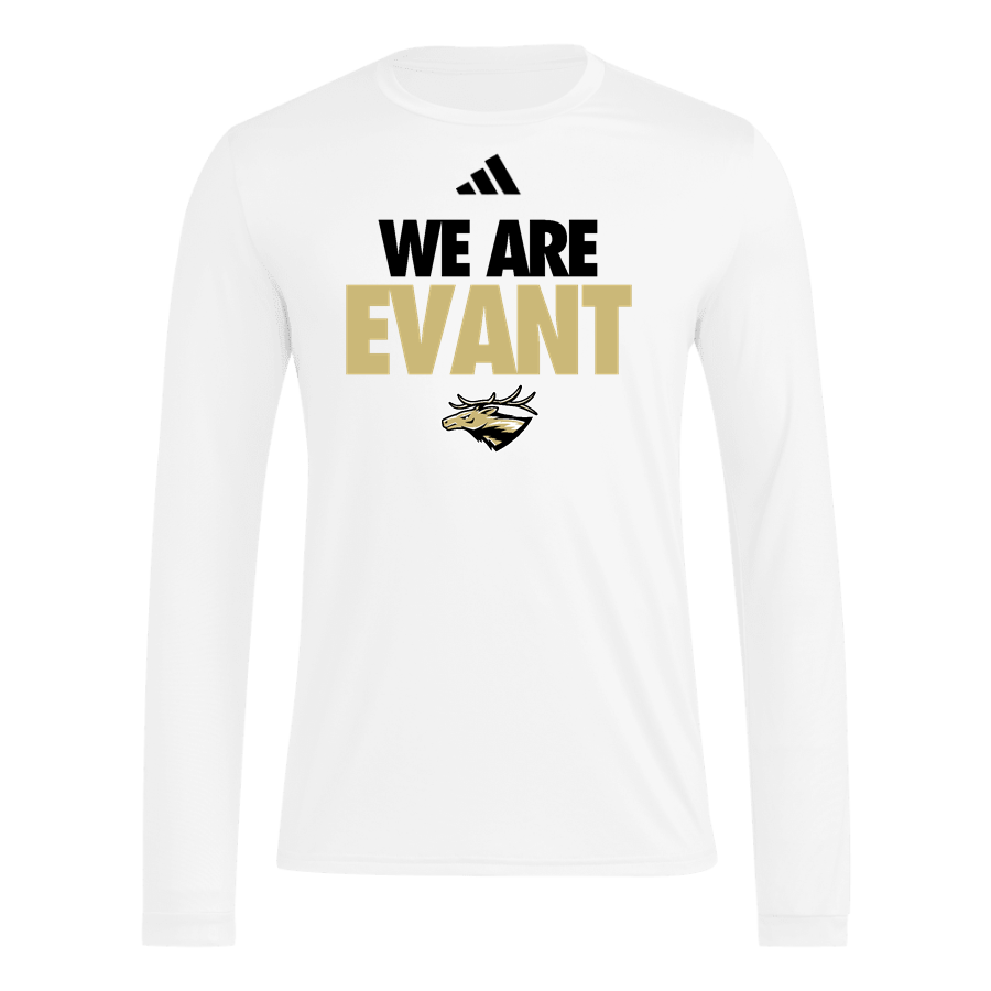 EVANT HIGH SCHOOL ELKS <span class="pdp-name-mascot">EVANT ELKS</span> adidas Men's Long Sleeve Pregame Tee