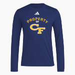 Cape Fear Colts adidas Men's Long Sleeve Pregame Tee Front Thumbnail