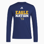 Eastside Prep Eagles adidas Men's Long Sleeve Pregame Tee Front Thumbnail