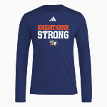 Pleasant Knoll Knighthawks <span class="pdp-name-mascot">Pleasant Knoll Middle School Knighthawks</span> adidas Men's Long Sleeve Pregame Tee Front Thumbnail