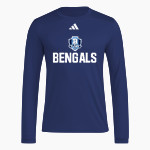 Blaine Bengals <span class="pdp-name-mascot">Blaine Bengals</span> adidas Men's Long Sleeve Pregame Tee Front Thumbnail