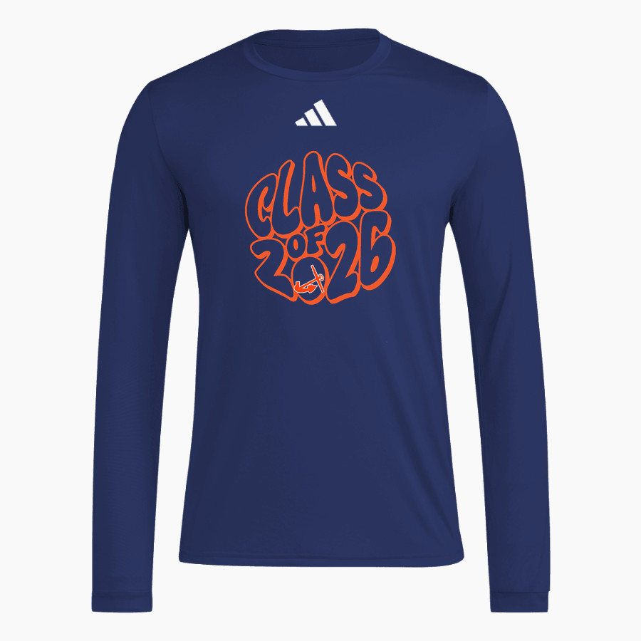 Hope College Online Athletics Store <span class="pdp-name-mascot">Hope Flying Dutch</span> adidas Men's Long Sleeve Pregame Tee