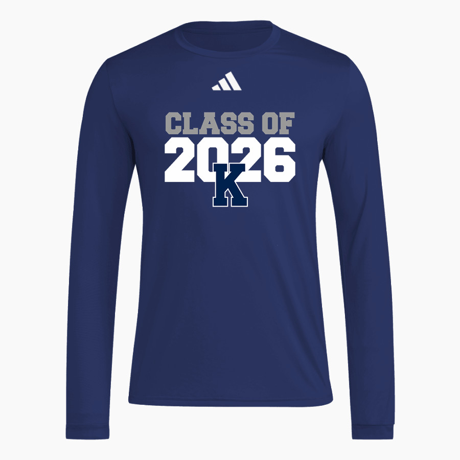 KENT SCHOOL LIONS <span class="pdp-name-mascot">KENT LIONS</span> adidas Men's Long Sleeve Pregame Tee