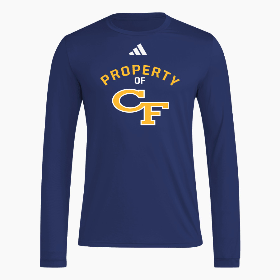 Cape Fear Colts adidas Men's Long Sleeve Pregame Tee